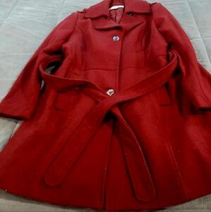 Elegant Red Women's Coat